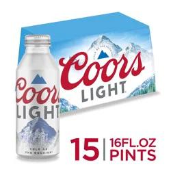 Coors Light Lager Beer, 4.2% ABV, 15-pack, 16-oz. beer bottles