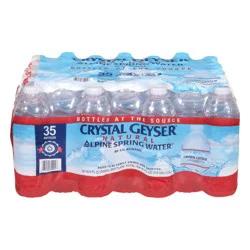 Crystal Geyser Natural Alpine Spring Water 35 - 16.9 fl oz Bottles