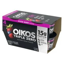 Oikos Triple Zero Mixed Berry Greek Yogurt Cups
