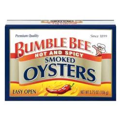 Bumble Bee Hot and Spicy Smoked Oysters