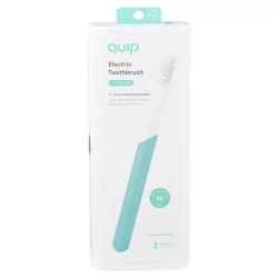 quip Plastic 2-Minute Timer Electric Toothbrush Starter Kit with Travel Case - Green - 2pk