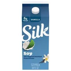 Silk Vanilla Soy Milk, Half Gallon