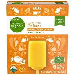 Simple Truth Organic Dairy-Free Mango Passion Fruit Paletas Bars