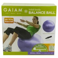 Gaiam Total Body 55cm Balance Ball Kit