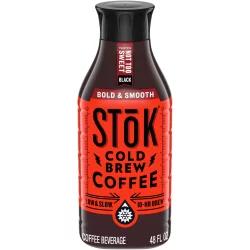 STōK Not Too Sweet Black Cold Brew Coffee - 48 fl oz