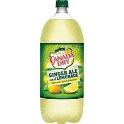 Canada Dry Ginger Ale and Lemonade Soda, 2 L bottle