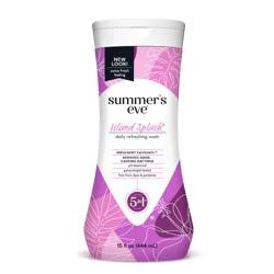 Summer's Eve Island Splash Daily Feminine Wash, Removes Odor, pH Balanced, 15 fl oz