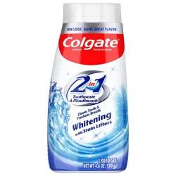 Colgate 2-in-1 Whitening Toothpaste Gel And Mouthwash