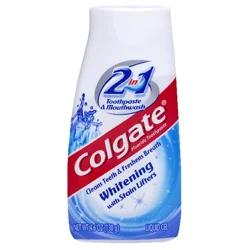 Colgate 2-in-1 Whitening Toothpaste Gel And Mouthwash