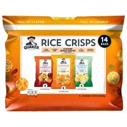 Quaker Variety Pack Sweet Barbecue/Cheddar/Buttermilk Ranch Rice Crisps 14 - 0.67 oz ea