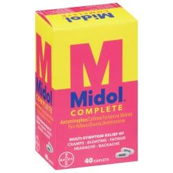 Midol Menstrual Symptom Relief Tablets Acetaminophen