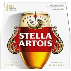 Stella Artois Lager, 12 Pack Beer - 11.2 FL OZ Bottles