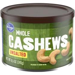 Kroger Whole Unsalted Cashews