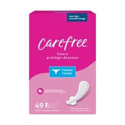 Carefree Thong Liners - Regular With Wings Unscented