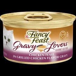 Fancy Feast Purina Fancy Feast Gravy Lovers Gourmet Wet Cat Food Chicken Feast In Grilled Chicken Flavor Gravy - 3oz