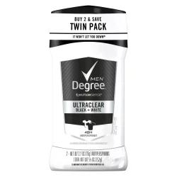 Degree Men Ultraclear Blackwhite Antiperspirant Deodorant Twin Pack