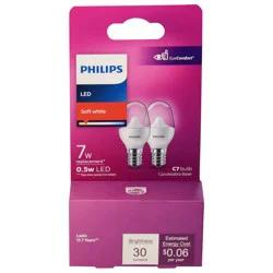 Philips 0.5 Watts Soft White LED Light Bulb 1 ea