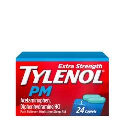 Tylenol PM Extra Strength Pain Reliever & Sleep Aid Caplets - Acetaminophen - 24ct