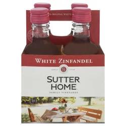 Sutter Home White Zinfandel Wine, 187mL Wine Bottles (4 Pack), 9.8% ABV