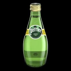 Perrier Sparkling Natural Mineral Water Glass Bottles