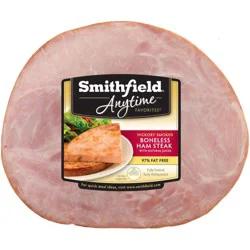 Smithfield Anytime Favorites Hickory Smoked Boneless Ham Steak - 8oz