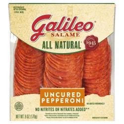 Galileo Salame Deli Sliced All Natural Pepperoni