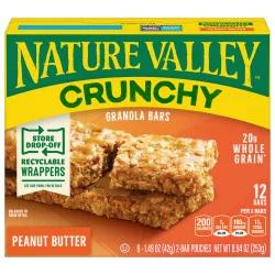 Nature Valley Granola Bars, Crunchy Peanut Butter, 12 Bars, 8.94 oz