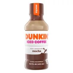 Dunkin' Mocha Iced Coffee Bottle, 13.7 fl oz