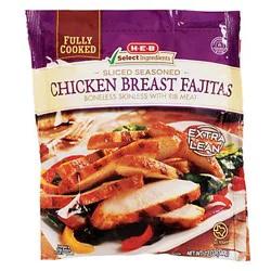 H-E-B Select Ingredients Fully Cooked Sliced Seasoned Chicken Breast Fajitas