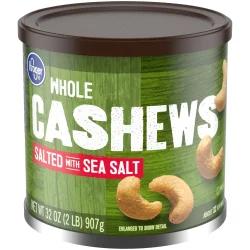 Kroger Salted Whole Cashews