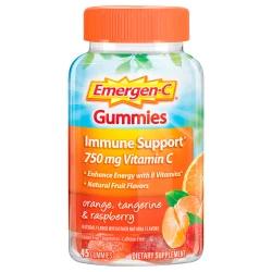 Emergen-C Gummies 750 mg Orange, Tangerine & Raspberry Vitamin C 45 ea