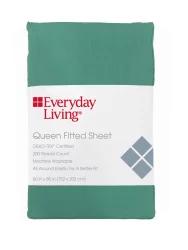 Everyday Living Fitted Sheet - Green
