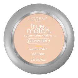 L'Oréal True Match Makeup Super Blendable Oil-Free Pressed Powder - W1 Porcelain - 0.33oz