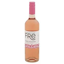FRE White Zinfandel Pink Wine, Alcohol-Removed Wine Bottle