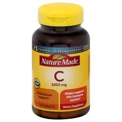 Nature Made Vitamin C 1000 mg, Dietary Supplement for Antioxidant and Immune Support, 100 Tablets, 100 Day Supply
