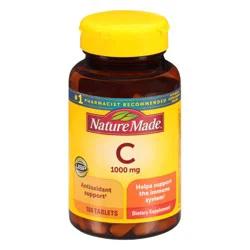 Nature Made Vitamin C 1000mg Immune System Supplement Tablets - 100ct