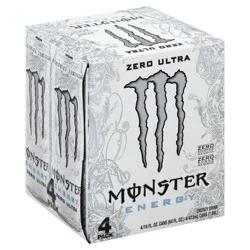 Monster Energy Monster Zero Ultra Energy Drink - 4pk/16 fl oz Cans