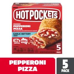 Hot Pockets Sandwiches Seasoned Crust Pepperoni Pizza