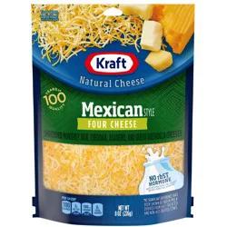 Kraft Shredded Mexican Style Four Cheese