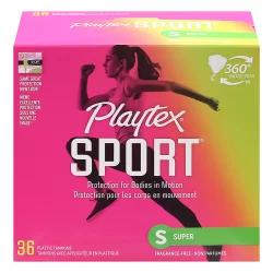 Playtex Sport Super Absorbency Unscented Plastic Tampons