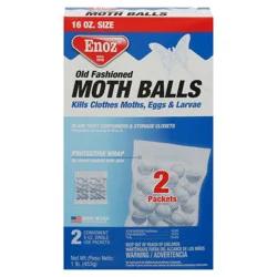 Enoz Old Fashioned Moth Balls 2 - 8 oz Packets