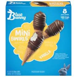 Blue Bunny Mini Cones Vanilla