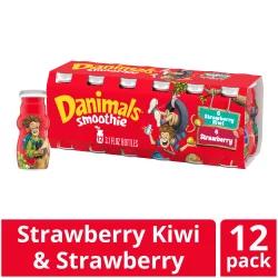 Danimals Strawberry Explosion & Strikin Strawberry Kiwi Variety Pack Smoothies Bottles