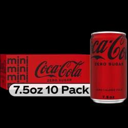 Coke Zero Sugar Soda Mini Cans