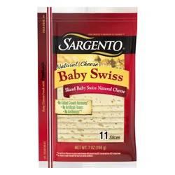 Sargento Natural Baby Swiss Deli-Style Sliced Cheese