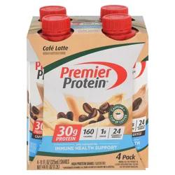 Premier Protein Cafe Latte High Protein Shake 4 - 11 fl oz Shakes
