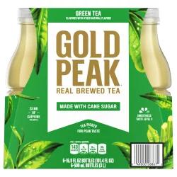 Gold Peak Sweetened Green Tea Bottles, 16.9 fl oz, 6 Pack