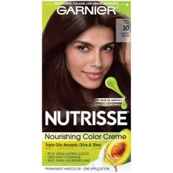Garnier Nourishing Permanent Hair Color Creme - 30 Darkest Brown