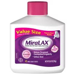 MiraLax Laxative Powder for Gentle Constipation Relief 45 Days - 26.9oz