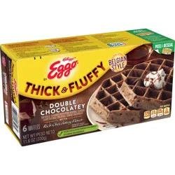 Eggo Thick and Fluffy Double Chocolatey Frozen Waffles